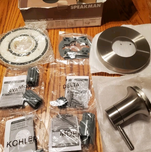 Speakman CPT-1000-UNI-BN Neo Universal Valve Trim Brushed Nickel Shower Handle - Picture 2 of 5